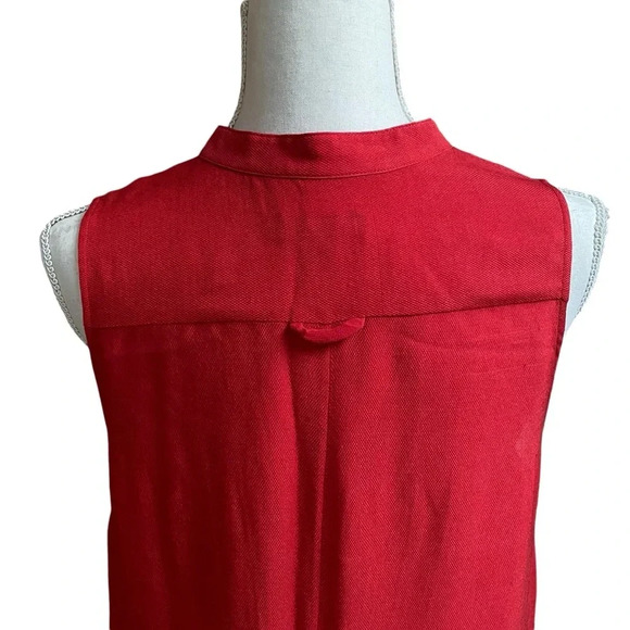 Rag & Bone Silk Two Toned Red Dress Tunic Size 4 - Picture 12 of 16